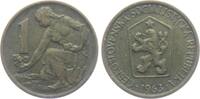 Tschechoslowakei - CSSR - CZ 1 Krone 1 Krone - Pflanzerin -