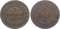 Russland 3 Kopeken Zar Nikolaus II. (1894-1917) -