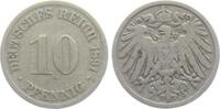 Kaiserreich 10 Pfennig 10 Pfennig - großer Adler -