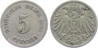 Kaiserreich 5 Pfennig 5 Pfennig - großer Adler -
