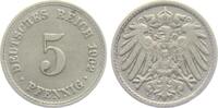 Kaiserreich 5 Pfennig 5 Pfennig - großer Adler -