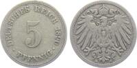 Kaiserreich 5 Pfennig 5 Pfennig - großer Adler -