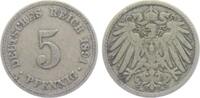 Kaiserreich 5 Pfennig 5 Pfennig - großer Adler -