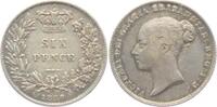 Großbritannien 6 Pence/ Sixpence Queen Victoria (1837-1901) -
