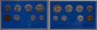 DDR 8,86 Mark Kursmünzen-Satz 8 Münzen von 1 Pfennig bis 5 Mark Meißen 1983 BU (MS65-70) Original-Box