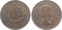 Großbritannien 1/2 Penny Elisabeth II. (1952-2022) - Segelschiff -