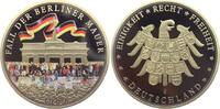 Berlin Medaille Fall der Berliner Bauer 1989 - Brandenburger Tor - mit Echtheitszertifikat -