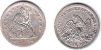 USA 1/4 Dollar/ Quarter 1855 Seated Liberty VF