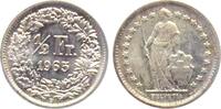 Schweiz 1/2 Franken stehende Helvetia -