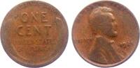 USA 1 Cent 1924 D Lincoln VF-