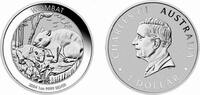 Ausstralien 1 Dollar Wombat - 1 Silberunze -