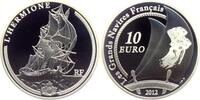 Frankreich 10 Euro 2012 Segelschiff LHermione - große französische Schiffe PP - in Kapsel