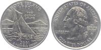 USA 1/4 Dollar - Quarter Statehood Rhode Island - The Ocean State - Segelboot vor Brücke -
