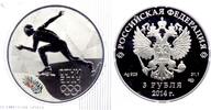 Russland 3 Rubel Olympische Spiele Sotchi 2014 - Eisschnelllauf -
