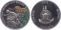 Vanuatu 50 Vatu Fussball WM 2014 in Brasilien - Schlange und Spieler mit Ball -