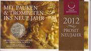 Österreich 5 Euro im Folder Prosit Neujahr 2012 - Mit Pauken und Trompeten ins neue Jahr -