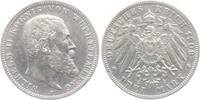 Württemberg - Kaiserreich 3 Mark König Wilhelm II. von Württemberg (1891-1918) -
