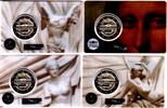 4x 2 Euro 2025 Frankreich Louvre -Set (4 Münzen) st in Coincard