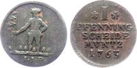 Braunschweig-Calenberg-Hannover 1 Pfennig Georg III. (1760-1820) - Wilder Mann -