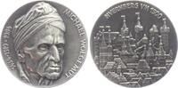 Silbermedaille ohne Jahr Nürnberg Reliefprägung - alte Stadtansicht von Nürnberg - Michael Wolgemut - Maler st