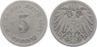 Kaiserreich 5 Pfennig 5 Pfennig - großer Adler -