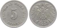 Kaiserreich 5 Pfennig 5 Pfennig - großer Adler -