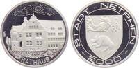 Netphen - Siegerland Silbermedaille Netphen - Rathaus - Wappen mit Wildschwein -