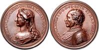 Württemberg - Herzogtum Bronzemedaille Herzog Eberhard Ludwig (1693-1733) und Sophie von Württemberg -