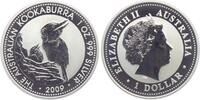 Australien 1 Dollar Kookaburra - 1 Unze - Vogel mit Jungtier (Motiv 1997) -