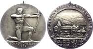 Württemberg - Stuttgart Mattierte Silbermedaille Sommerschießen der Stuttgarter Schützengilde 1924 -