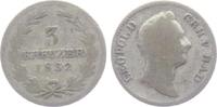 Baden 3 Kreuzer Leopold I. (1830-1852) -