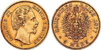 5 Mark 1877 D Bayern König Ludwig II. von Bayern (1864-1886) vz