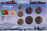 Portugal KMS - 386 Escudos Kursmünzensatz Portugal - 2001 - 7 Werte - 1-200 Escudos -
