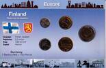 Finnland KMS - 16,60 Markkaa Kursmünzensatz Finnland - 1995 - 10 Penni - 10 Markkaa - 5 Werte -