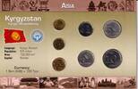 Kirgisistan KMS - 19,61 Som Kursmünzensatz Kirgisistan - 7 Werte - 1 Tyiyn - 10 Som -
