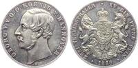 Doppeltaler 1866 B Braunschweig-Calenberg-Hannover Georg V. (1851-1866) vz