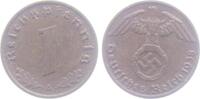 Drittes Reich 1 Reichspfennig 1 Reichspfennig - mit Hakenkreuz -