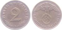Drittes Reich 2 Reichspfennig 2 Reichspfennig - mit Hakenkreuz -