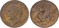 Italien-Königreich 10 Centesimi Vittorio Emanuele III. 1900-1946. -