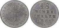Mecklenburg-Schwerin 1/48 Taler Friedrich Franz II. 1842-1883. -