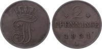 Mecklenburg-Schwerin 2 Pfennig Friedrich Franz I. 1785-1837. -