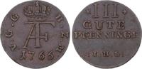 Mecklenburg-Strelitz 3 Pfennig Adolf Friedrich IV. 1752-1794. -