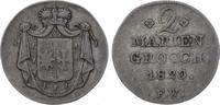 Waldeck 2 Mariengroschen Georg Heinrich 1805-1812-1845. -