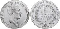 Brandenburg-Preußen 1/6 Taler Friedrich Wilhelm III. 1797-1840. -