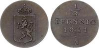 Reuss, jüngere Linie zu Schleiz 1/2 Pfennig (Heller) Heinrich LXII. 1818-1854. -