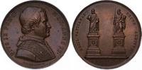 Italien-Kirchenstaat / Vatikan Bronzemedaille 1847 Pio IX. 1846-1878. Randfehler, UNC