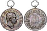 Sachsen-Albertinische Linie Silbermedaille o. J. 1905 Friedrich August III. 1904-1918. Am alten Henkel. Hübsche Patina. AU