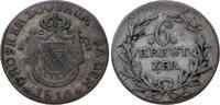 Baden-Durlach 6 Kreuzer Karl Ludwig Friedrich 1811-1818. -