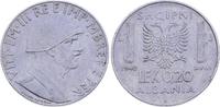 Albanien 0, 20 Lek 1940 Vittorio Emanuele III. 1939-1941. EF