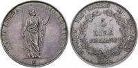 Italien-Lombardei 5 Lire 1848 M Hübsche Patina. Leicht berieben, EF